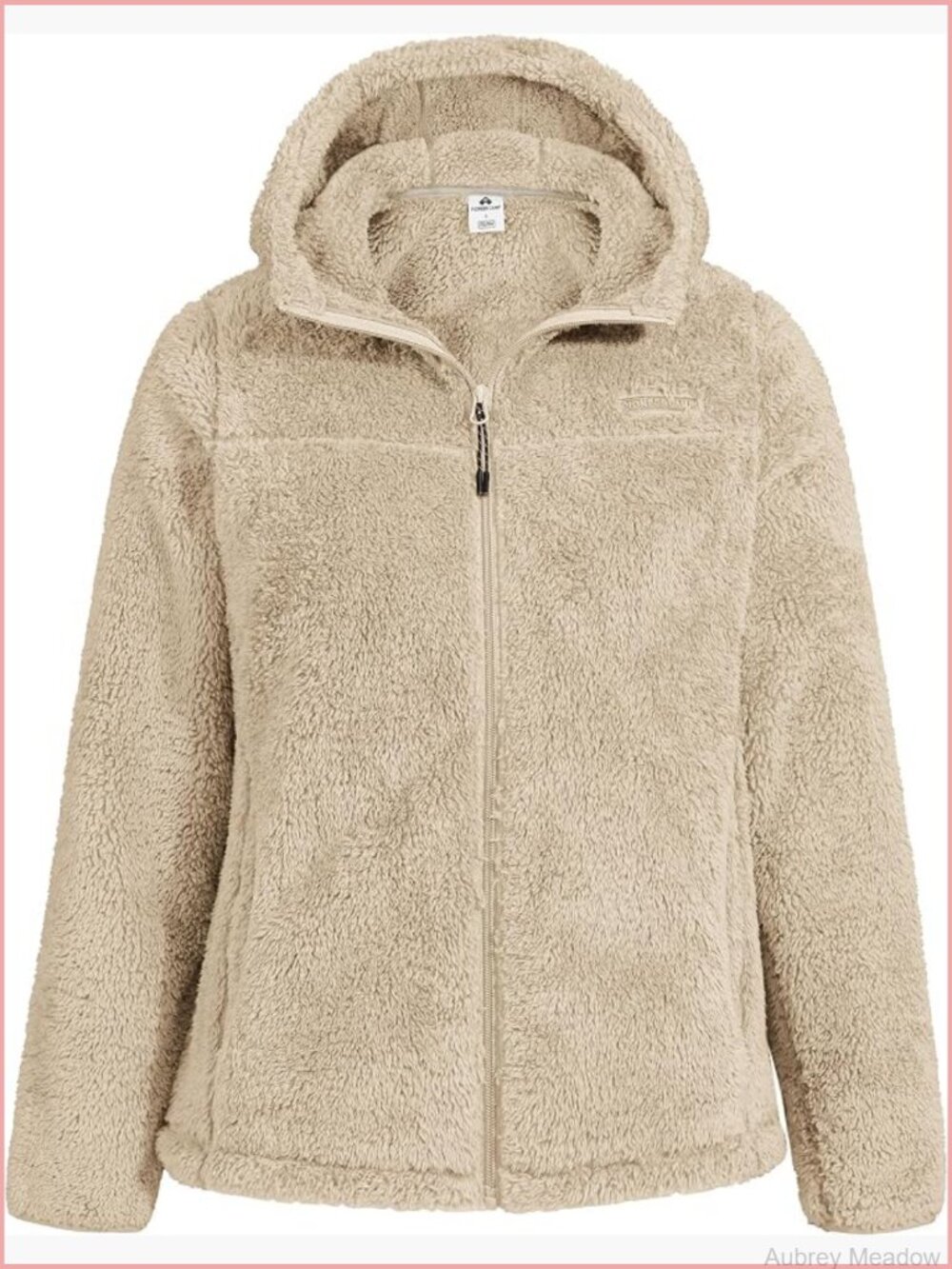 Women's Fuzzy Fleece Full Zip Jacket with Hood Lightweight Warm Coat